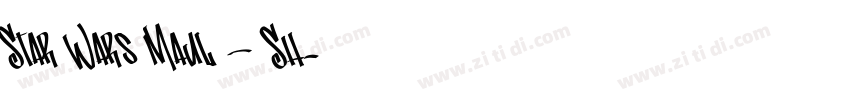 Star Wars Maul – Sh字体转换